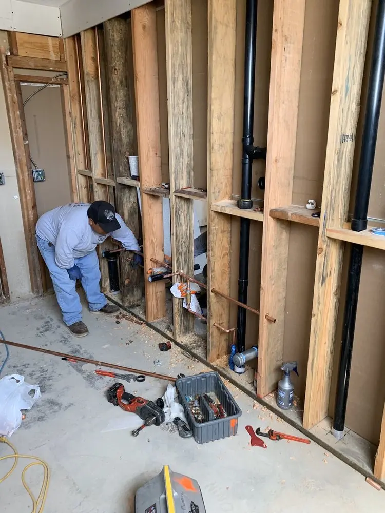 Commercial rough-in plumbing for Water Heater Replacement in Lawrenceville